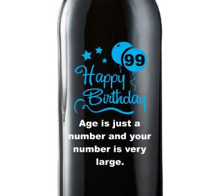 Merlot Wine Bottle - Birthday Balloons