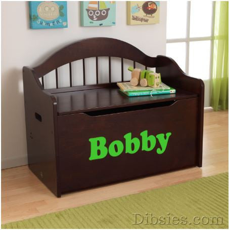 Premium Edition Personalized Toy Box - Name