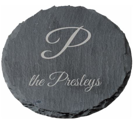 Slate Coasters - Family Name