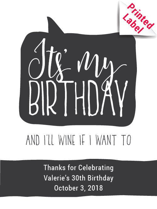 Ballast Point Sculpin IPA - It's My Birthday Label