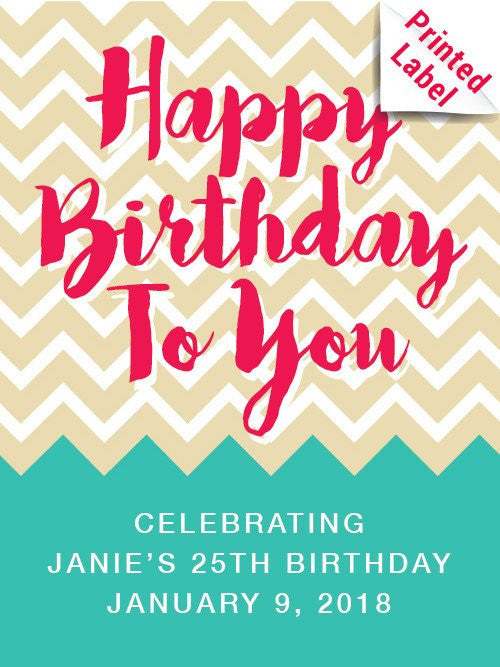 Ballast Point Sculpin IPA - Happy Birthday Chevrons Label