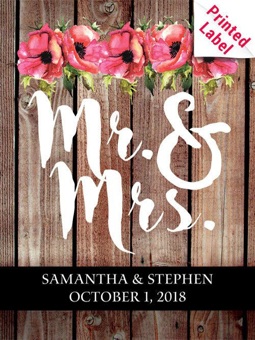 Ballast Point Sculpin IPA - Mr & Mrs Floral Label