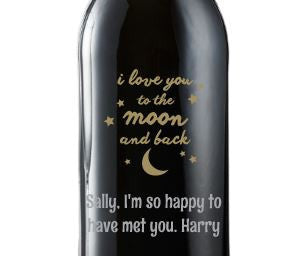 Personalized Merlot Wine Bottle