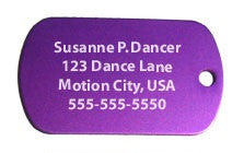Bag Tag - Purple